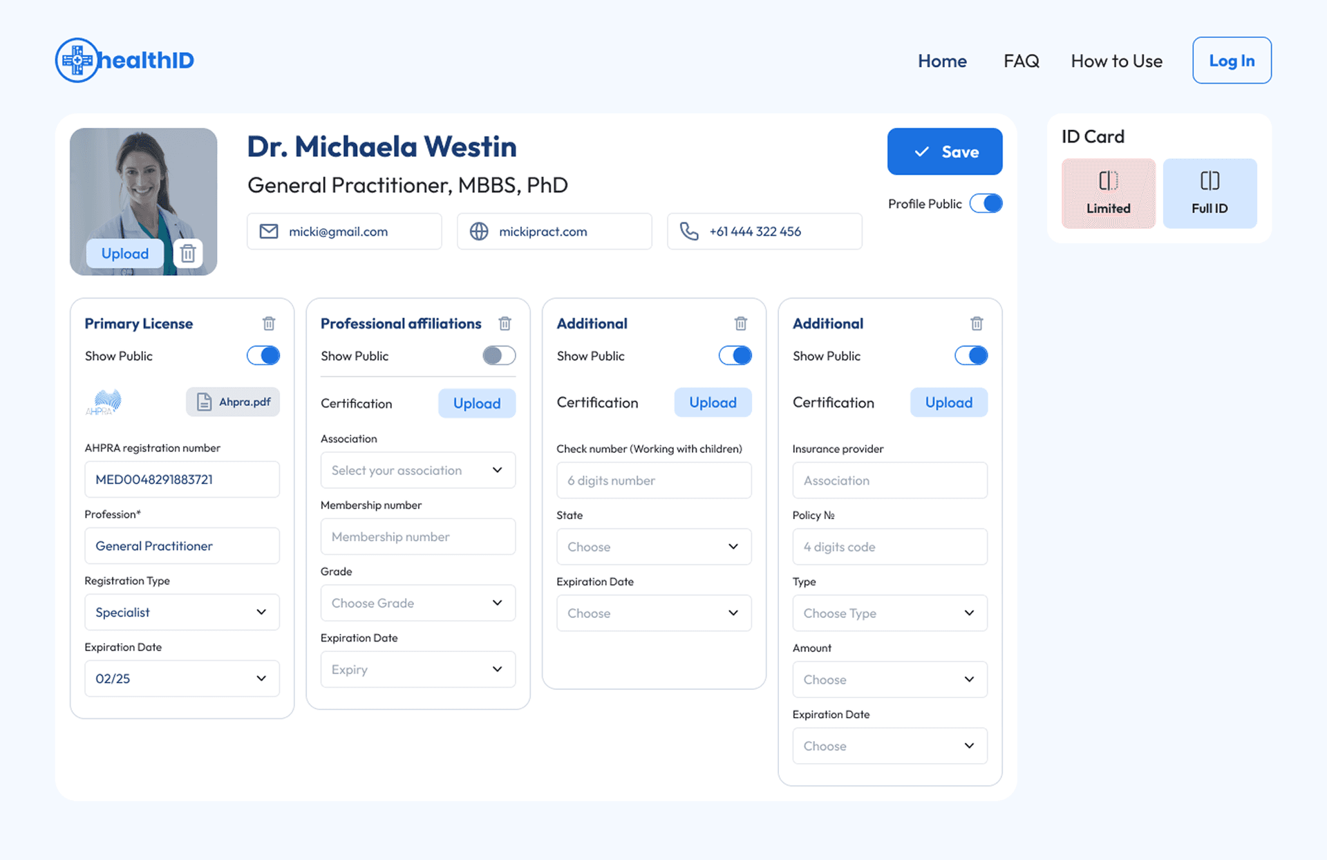 HealthID screenshot 2