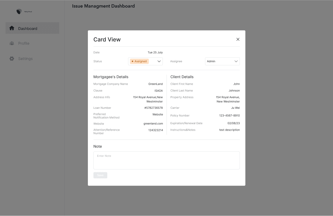PolicyProof screenshot 1