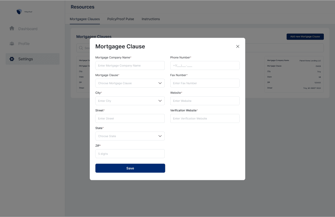 PolicyProof screenshot 2