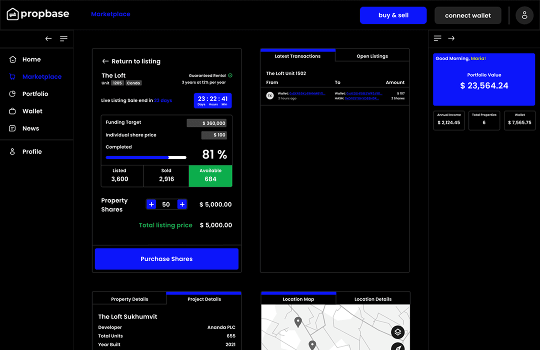 Propbase screenshot 1